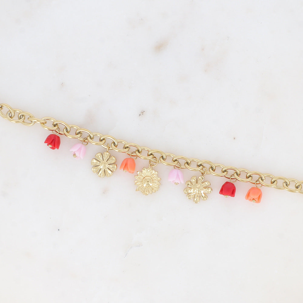 Bracelet breloque - TULIPE