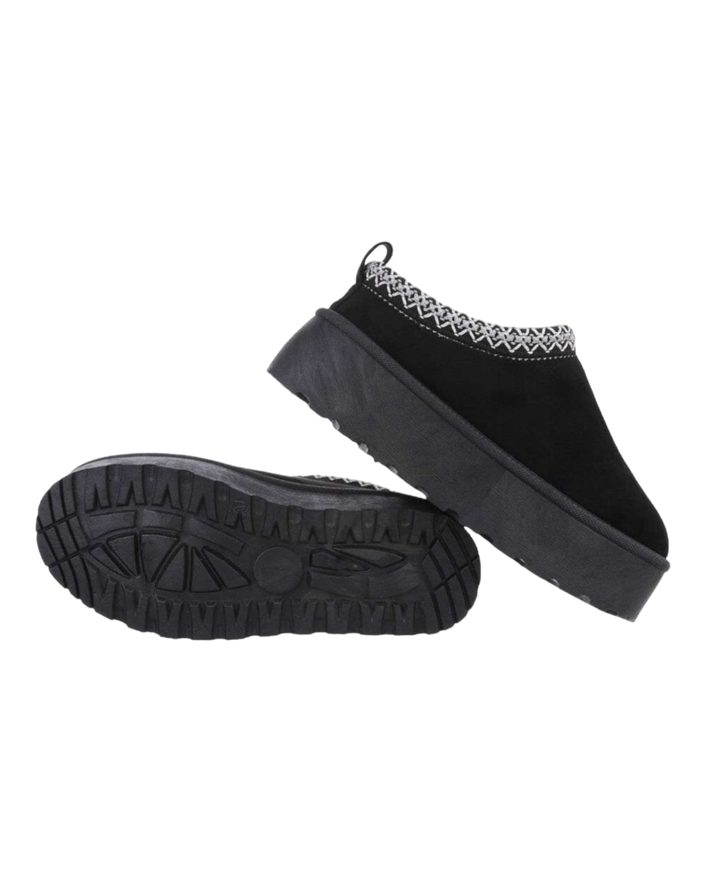 Chaussures basses à semelles compensés Noir - NuptiaLove