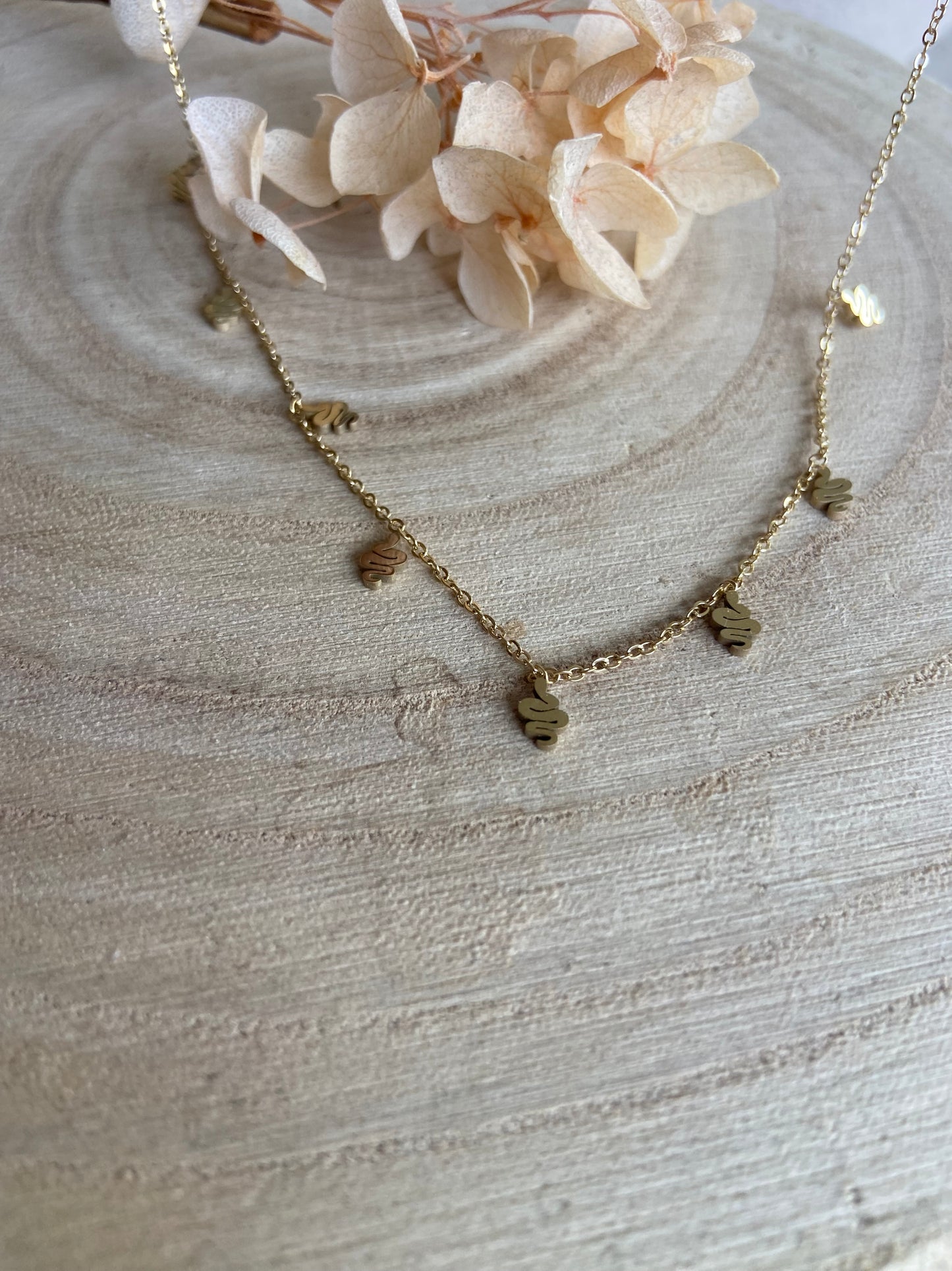 Candice Serpent - Collier d’été en Acier Inoxydable - Doré