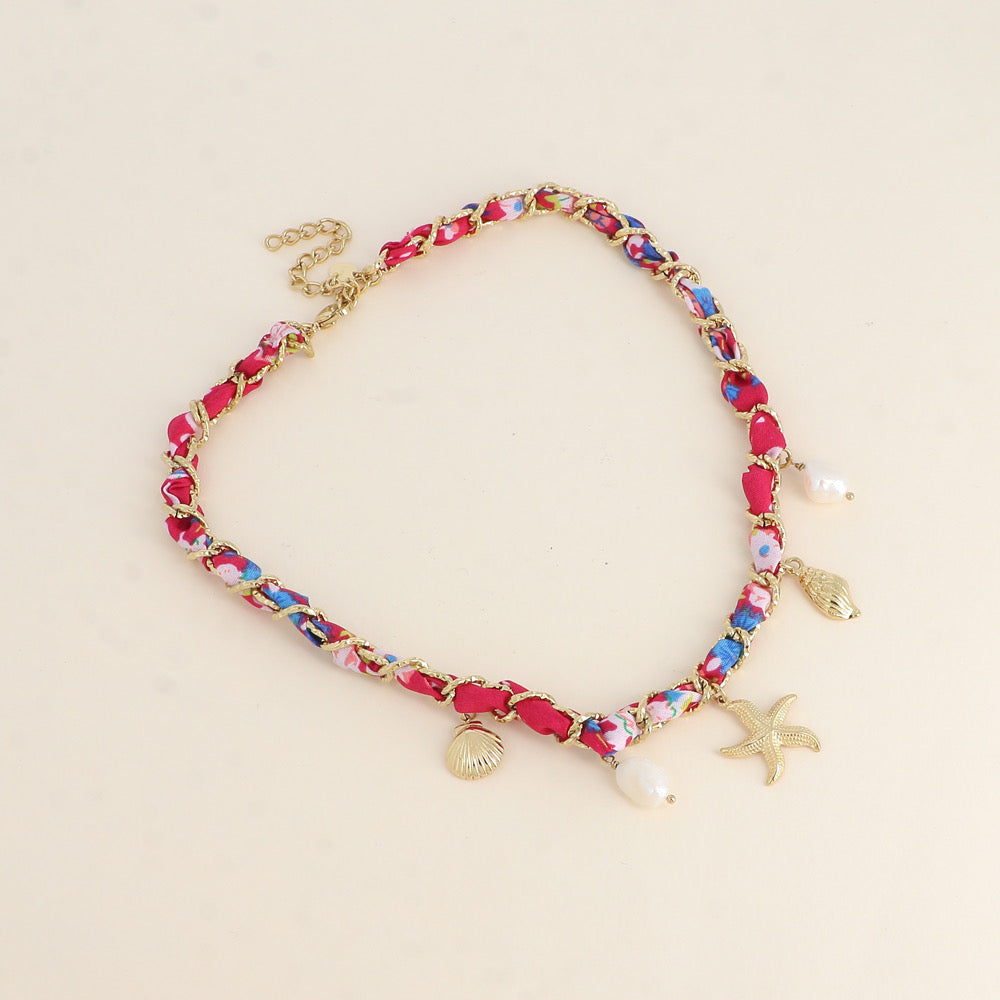 FÉE FUSHIA - Collier Fushia breloque