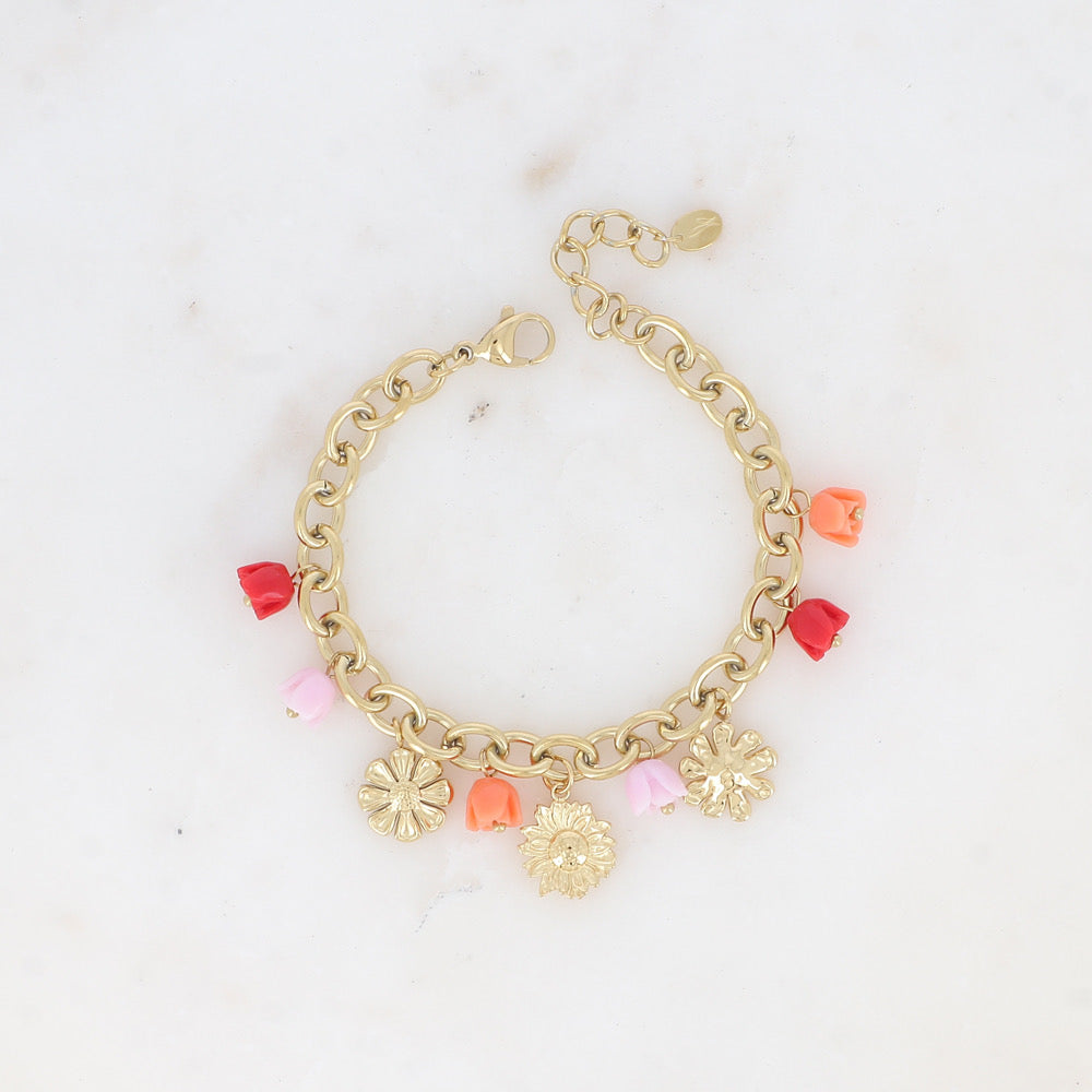 Bracelet breloque - TULIPE