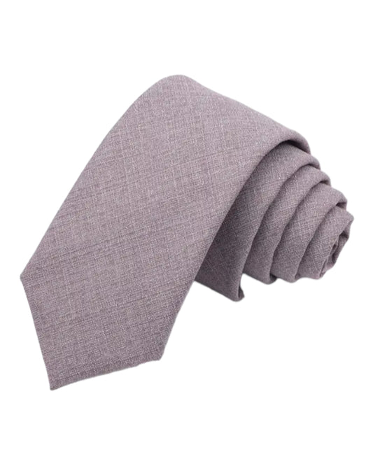 Cravates fines slim Violet pâle pour Hommes