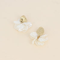 MAÏNA - Boucles d’oreilles en nacres et en Acier Inoxydable