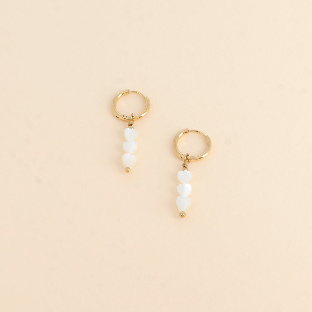 MIMI - Boucles d’oreilles nacré en Acier Inoxydable
