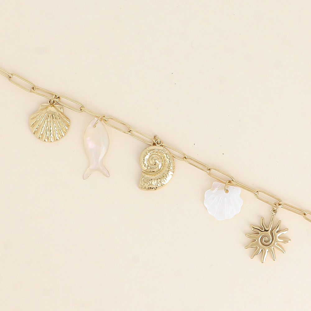 MIA - Bracelet breloques en Acier Inoxydable