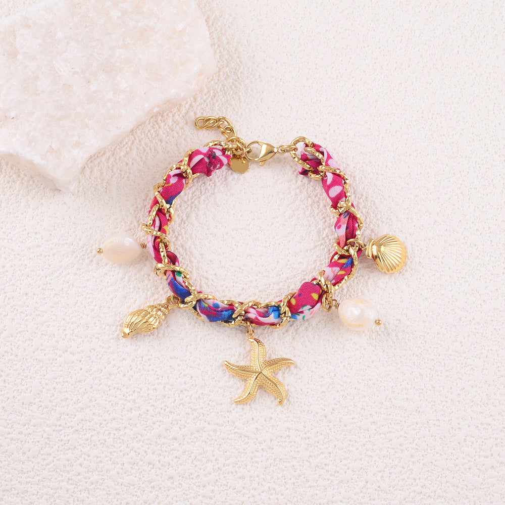 FÉE FUSHIA - Bracelet éléments de la mer