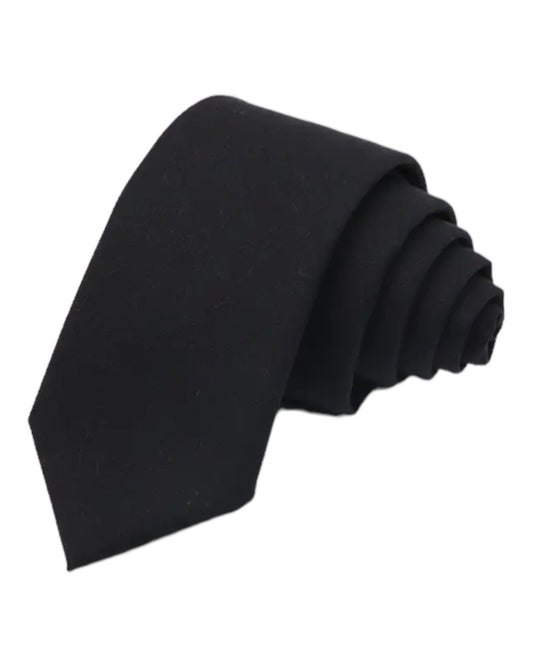 Cravates fines slip Noir pour Hommes
