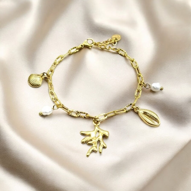 Bracelet breloques en Acier Inoxydable - Celia