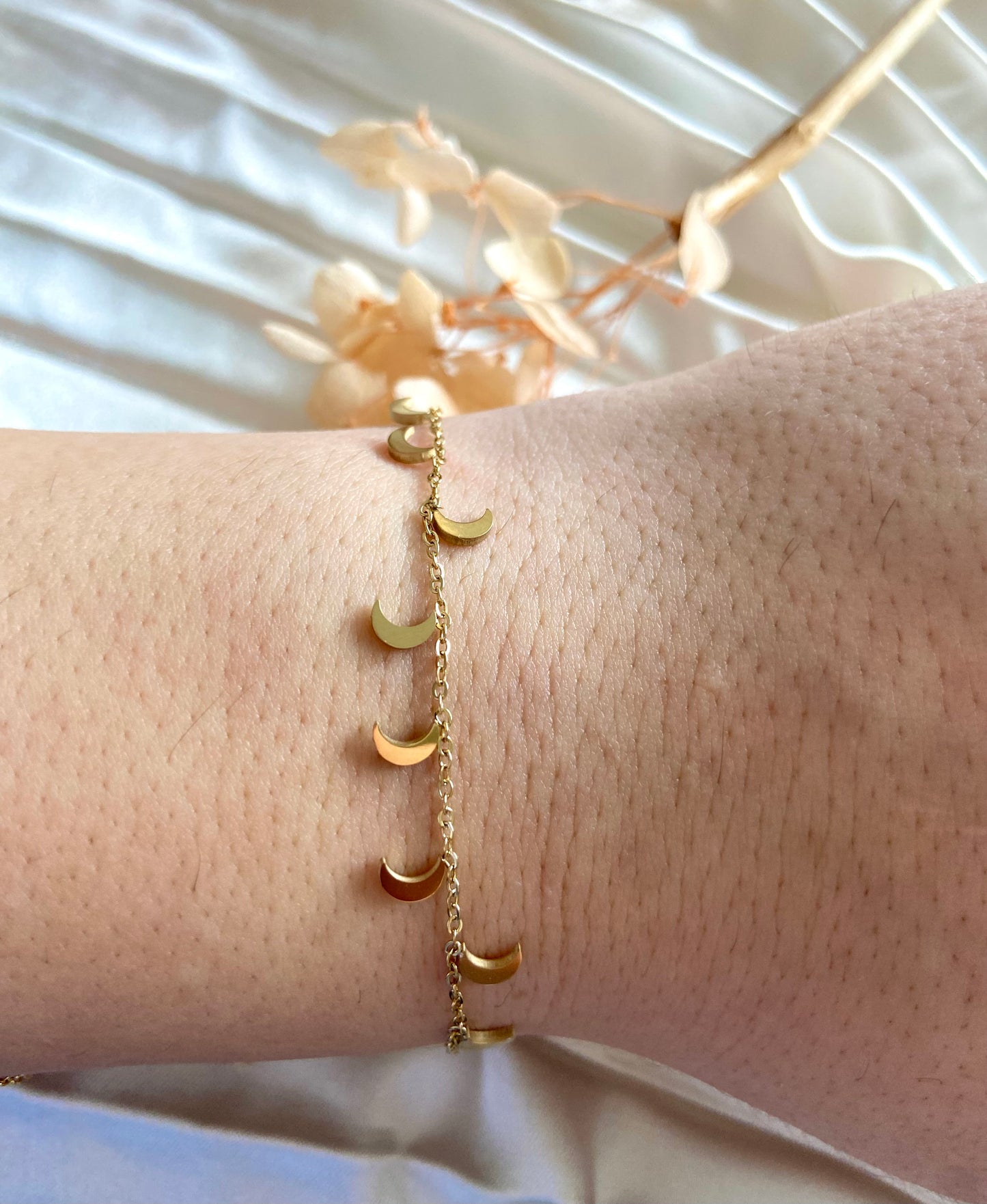 Celia Lune - Bracelet d’été en Acier Inoxydable - Doré