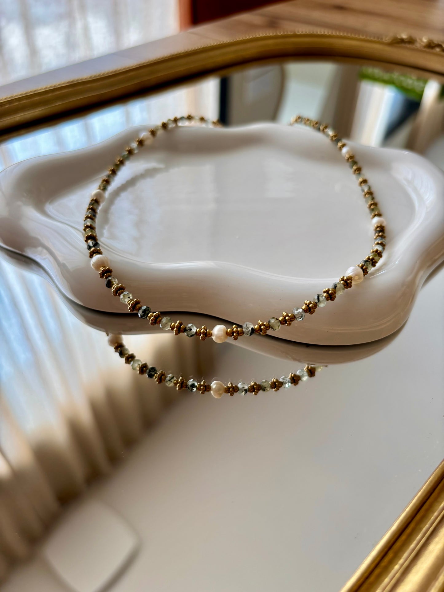 Collier en Pierre Tanzanite et en Acier Inoxydable - OLYMPEA