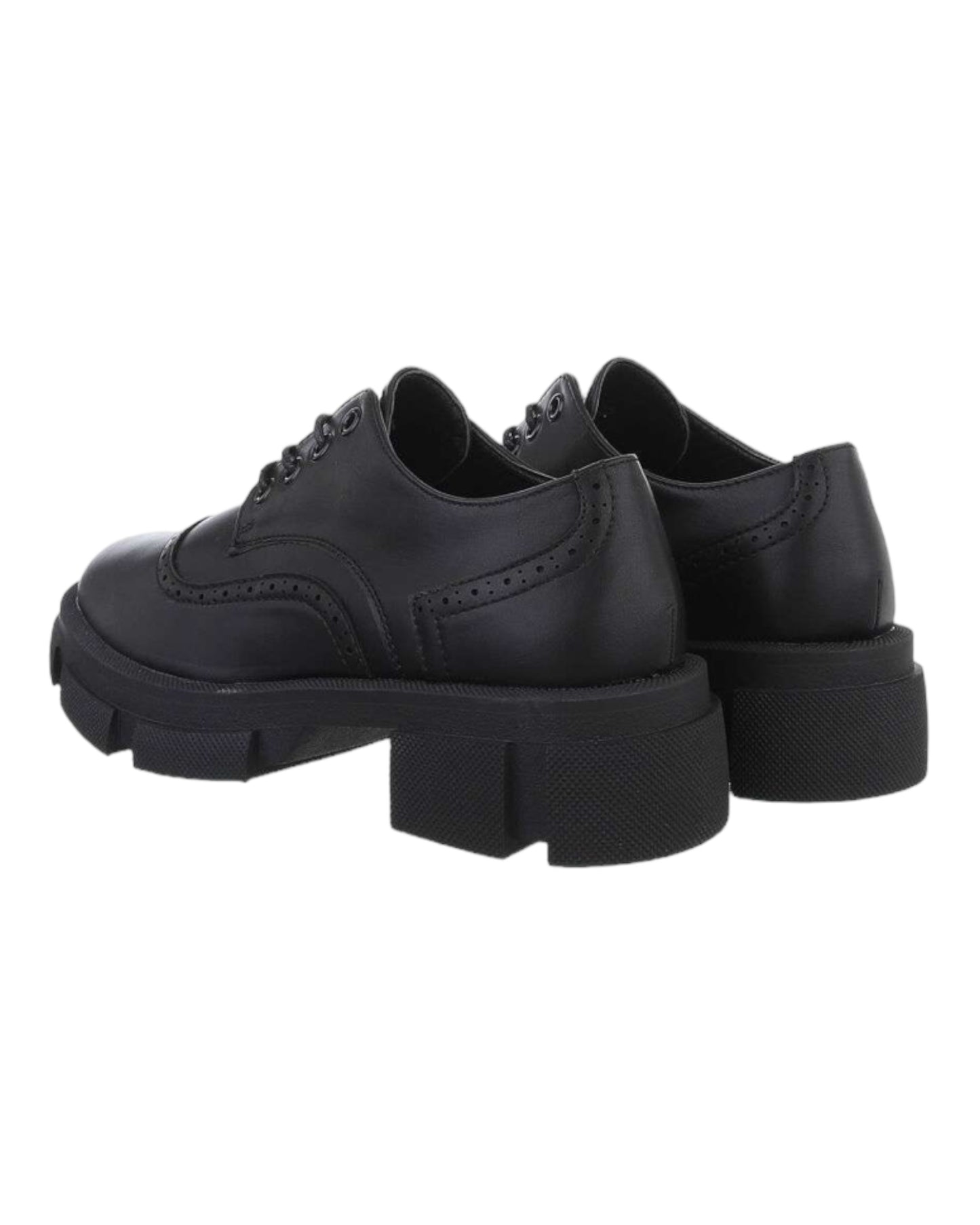 Chaussures basses Noir à semelles compensés - NuptiaLove