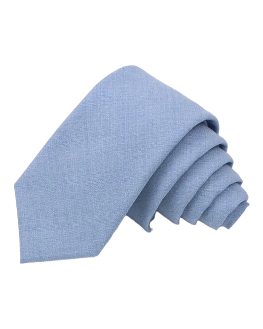 Cravates Fines Slim Bleu ciel pour Hommes