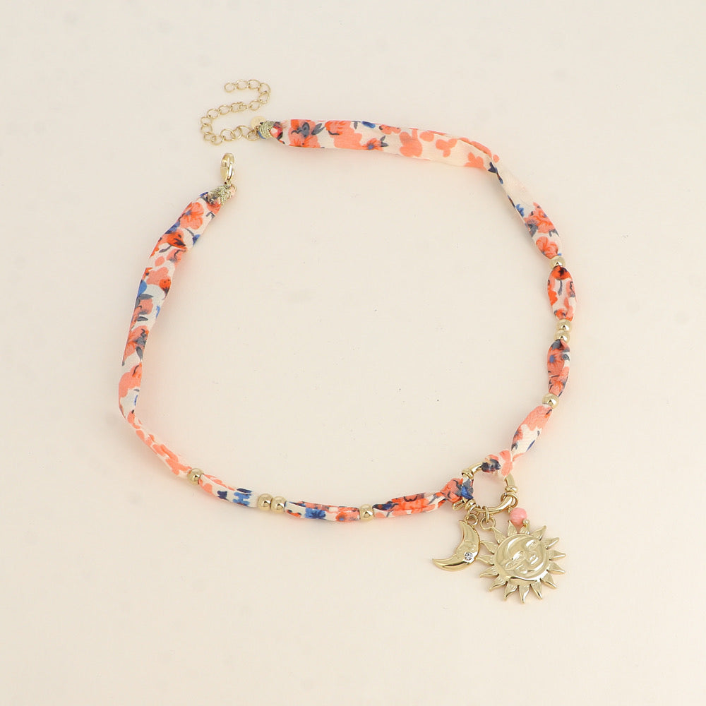 CORAIL - Collier breloque éléments du soleil