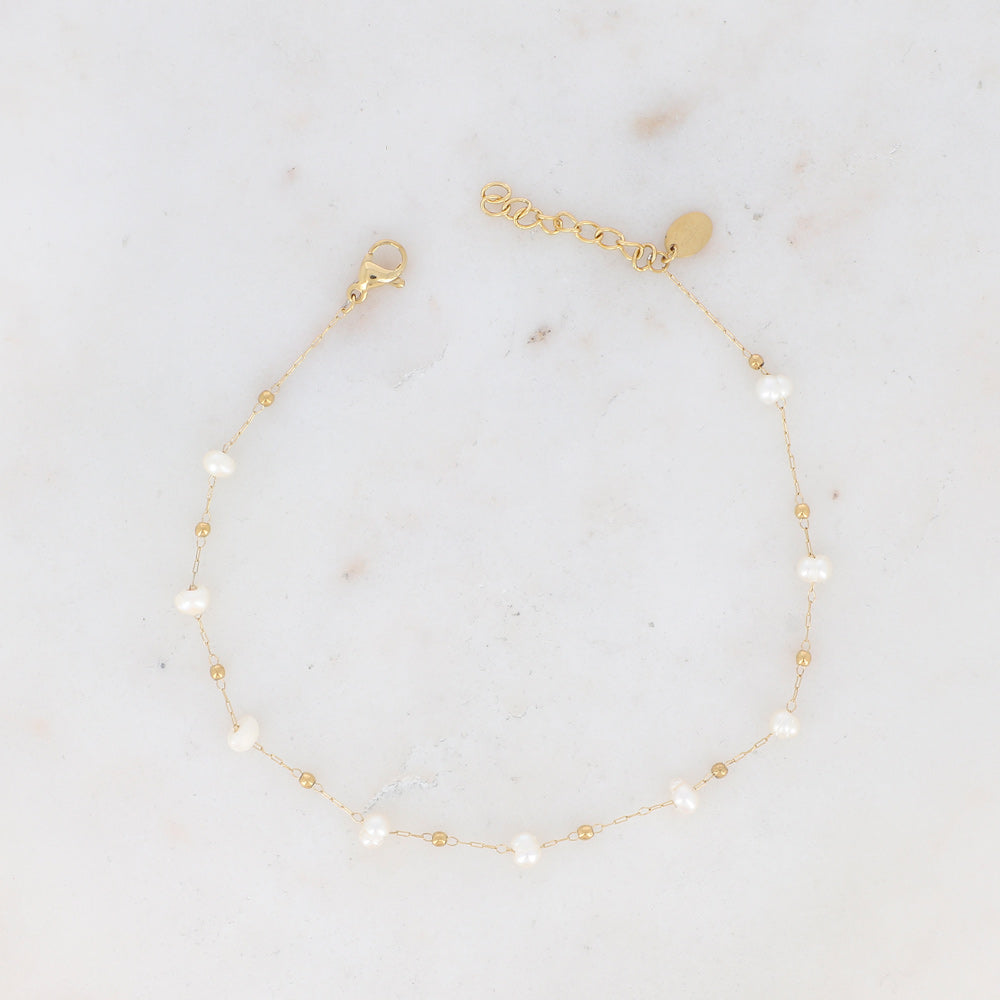 PERLE - Bracelet de cheville en perles d’eau douce
