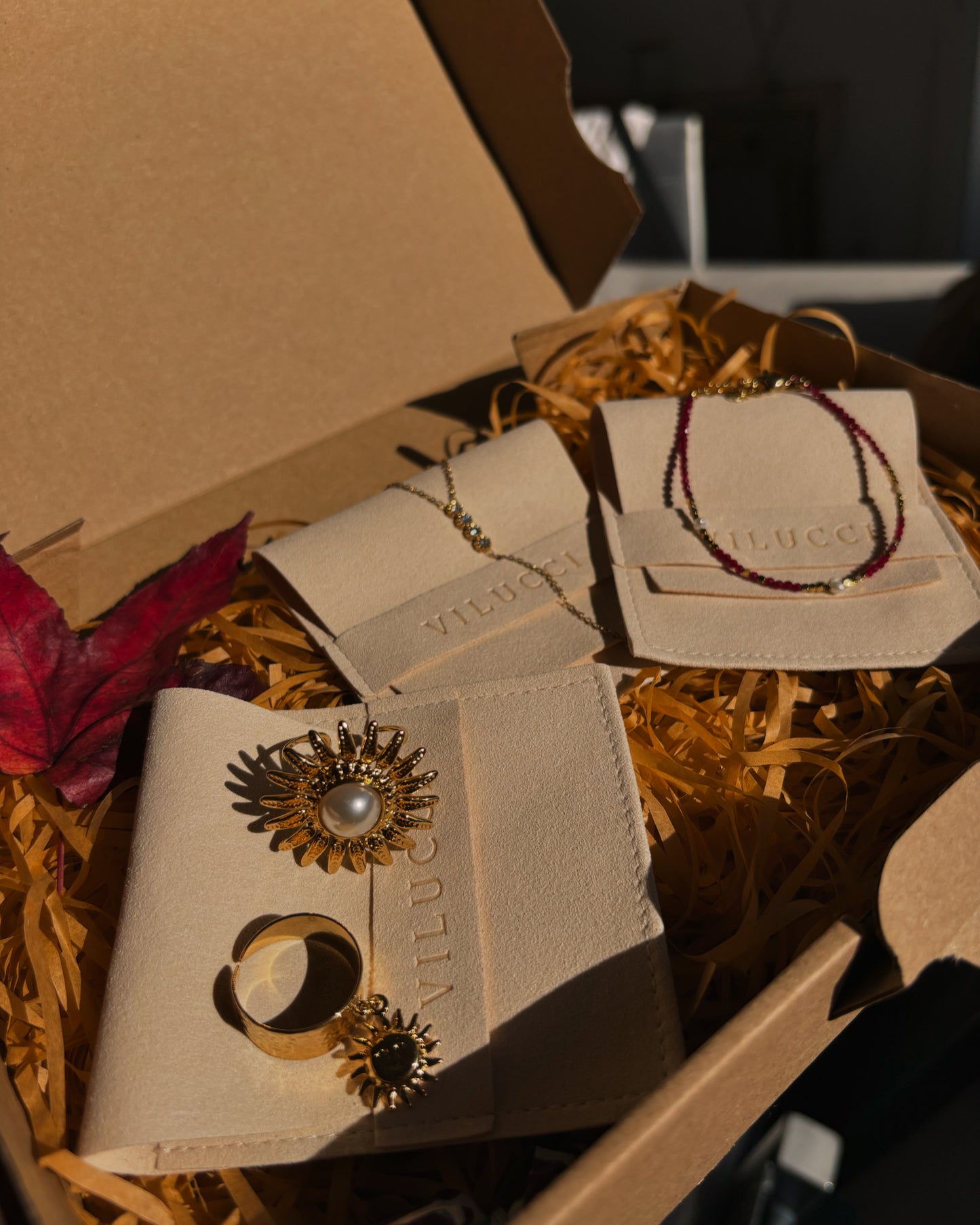 coffret cadeaux bijoux en acier inoxydable