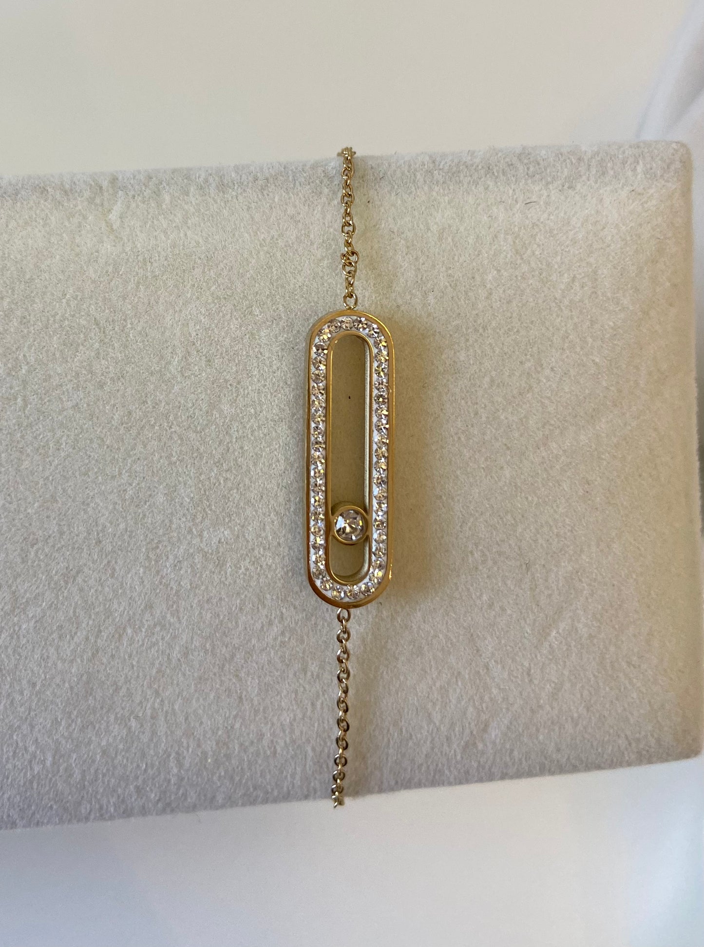 Summer- Bracelet ovale en Plaqué Or - NuptiaLove
