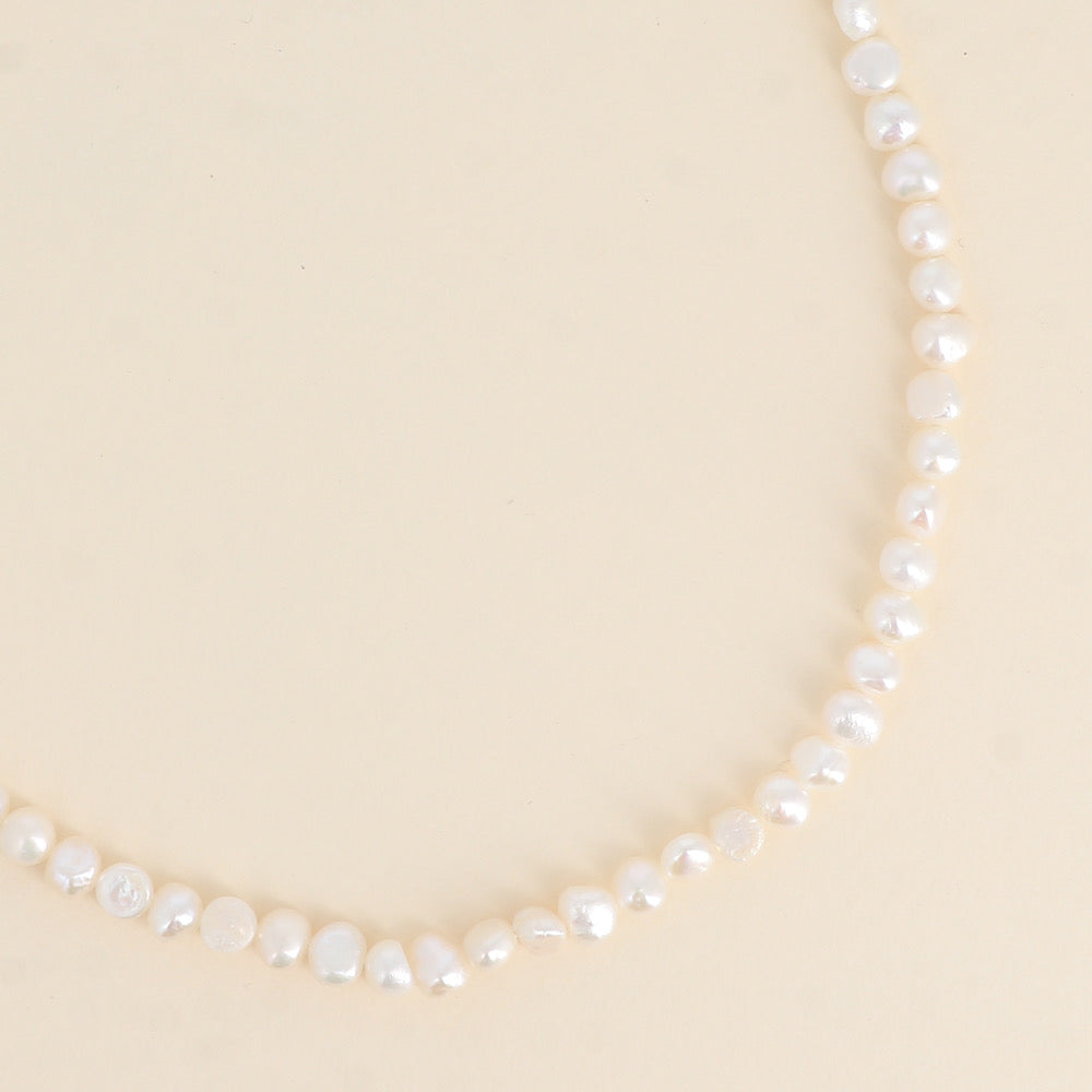 ONDINE - Collier en perles d’eau douces et en Acier Inoxydable