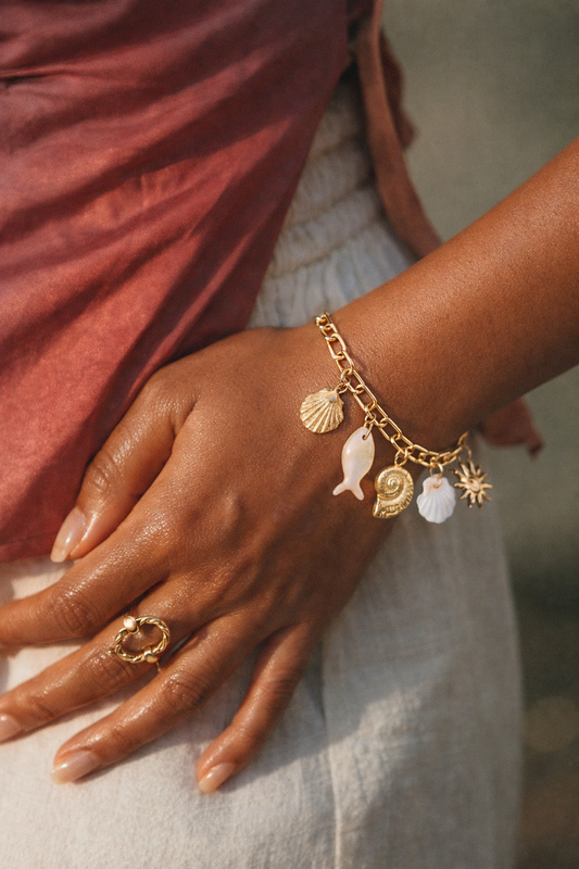 MIA - Bracelet breloques en Acier Inoxydable