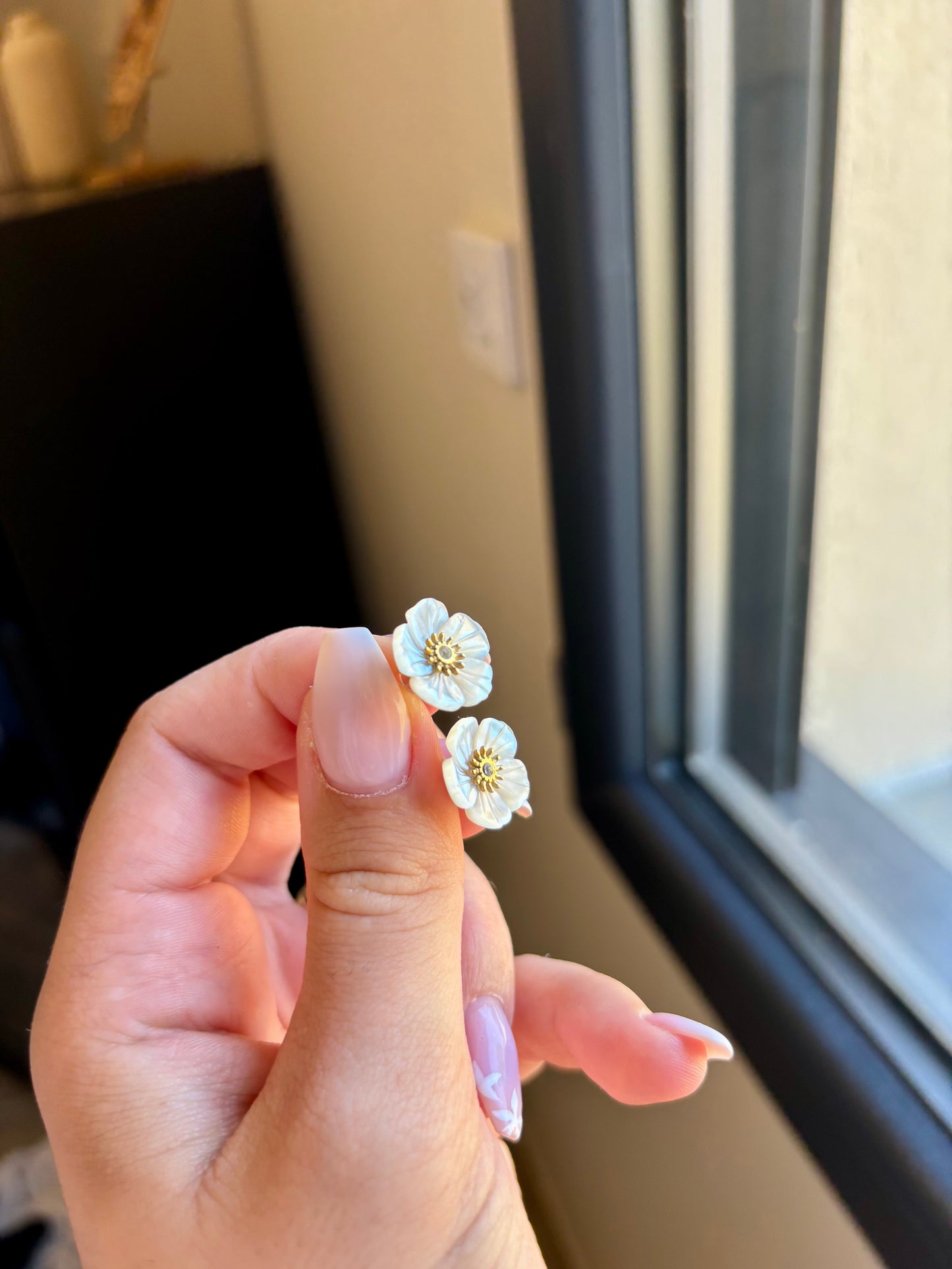 TAHITI - Boucles d’oreilles Nacré en Acier Inoxydable