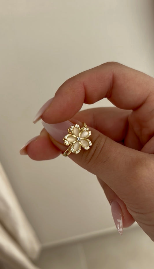 Bague Anti-Stress en Acier Inoxydable et réglable - FLORALI