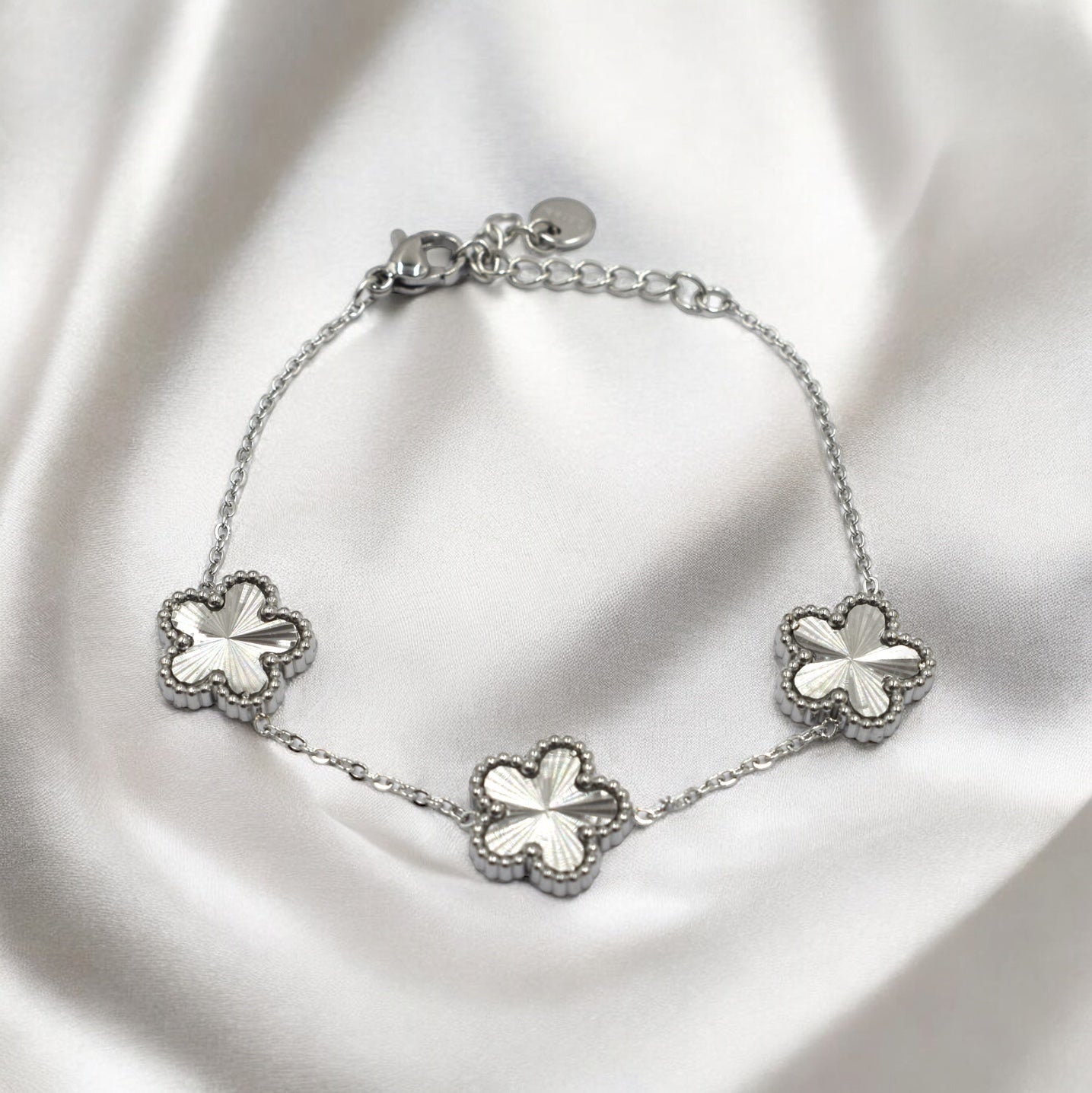 Freesia - Bracelet fleur en Acier Inoxydable