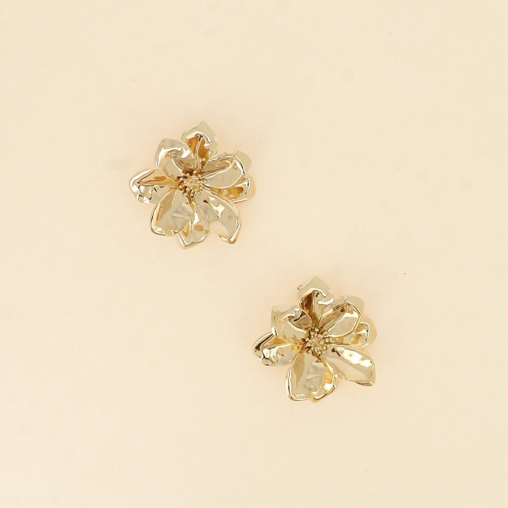 ROSA - Boucles d’oreilles fleur en Acier Inoxydable