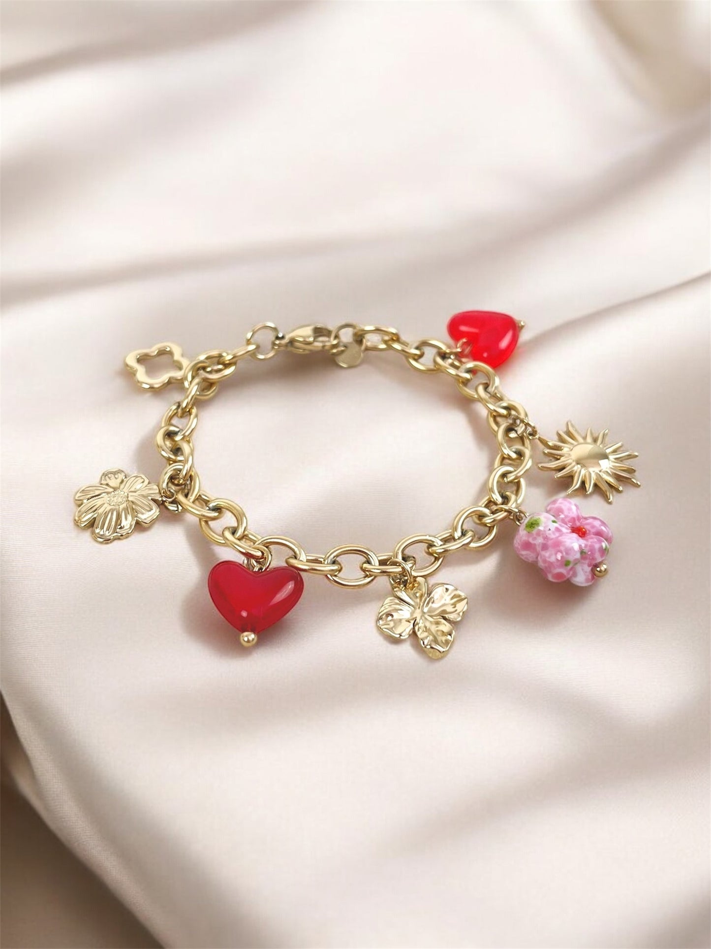 MOANA - Bracelet breloques en Acier Inoxydable