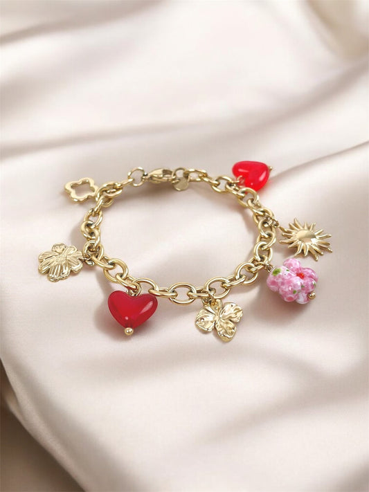 MOANA - Bracelet breloques en Acier Inoxydable
