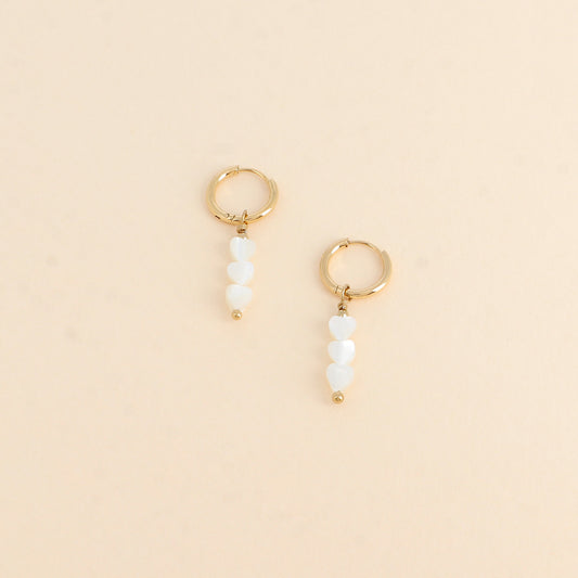 MIMI - Boucles d’oreilles nacré en Acier Inoxydable