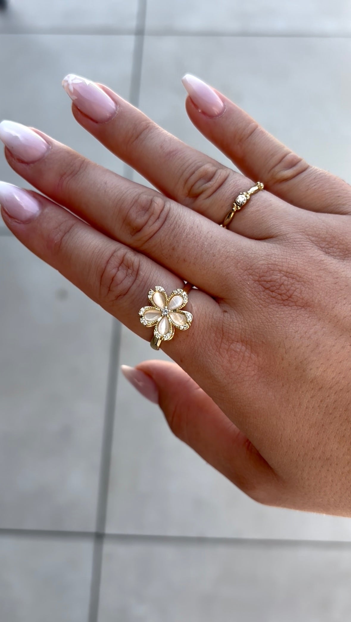 Bague Anti-Stress en Acier Inoxydable et réglable - FLORALI