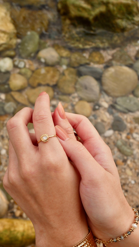 Bague réglable en Acier Inoxydable doré