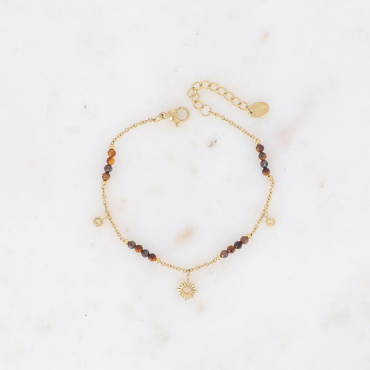 Bracelet en Acier Inoxydable avec Œil de Tigre - DALY