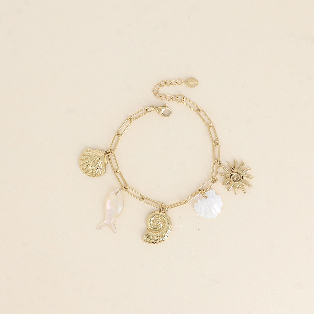 MIA - Bracelet breloques en Acier Inoxydable