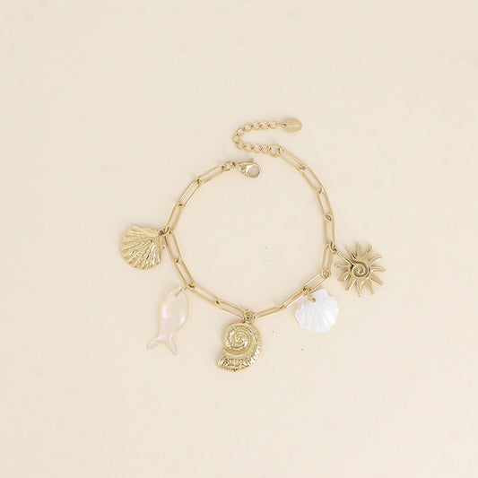 MIA - Bracelet breloques en Acier Inoxydable