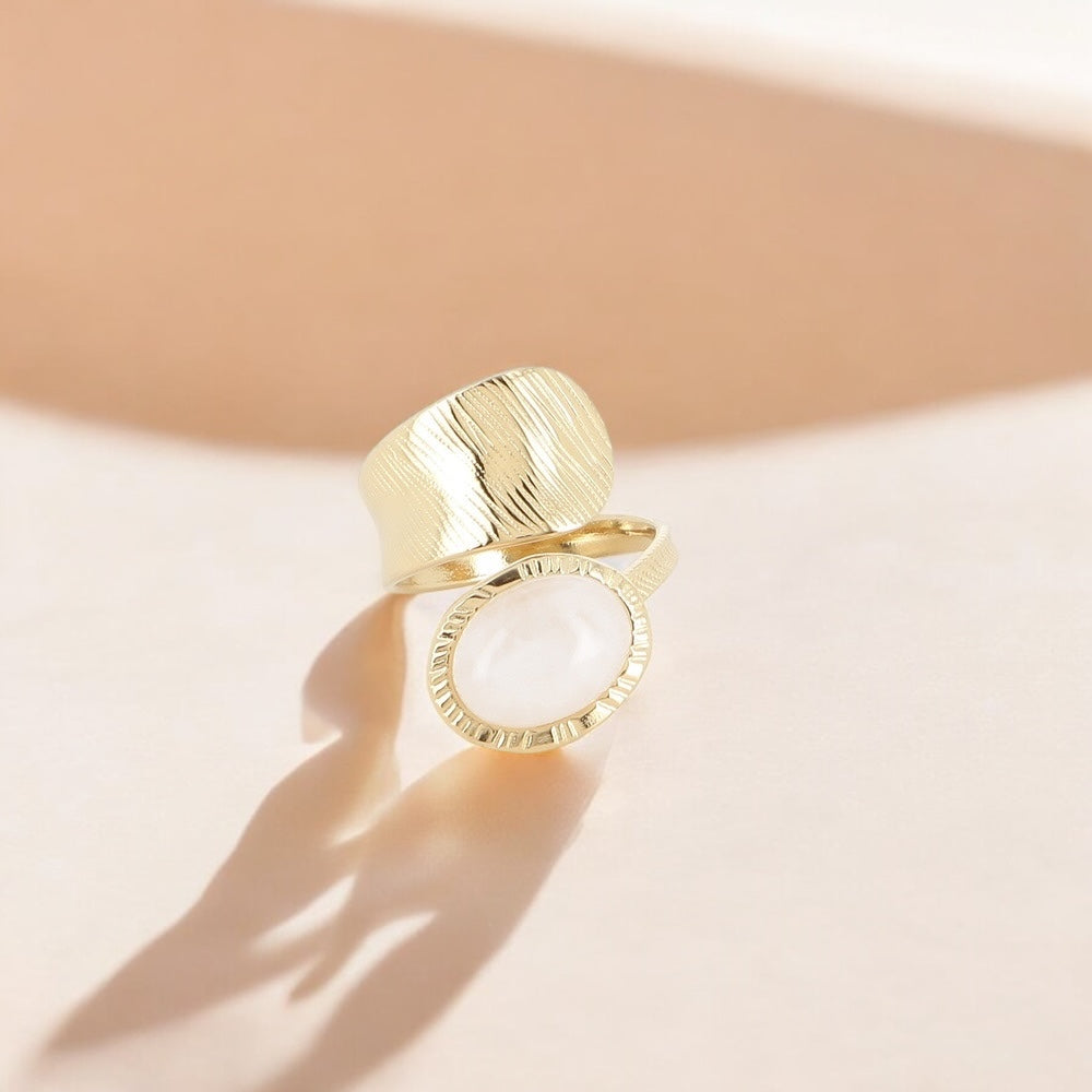 bague nacrée femme